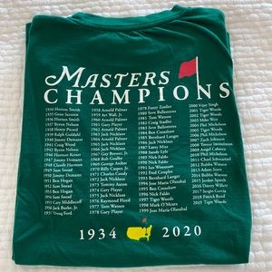 2020 Masters Champions T Shirt